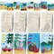 24 Pcs Large Summer Unfinished Wood Crafts to Paint, Predrilled Beach Coconut Surfboard Wooden Slices with Rope Hawaii Coloring Ornament Crafts for Summer DIY Home Party Activities